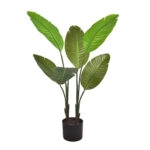 TRAVELLERS PALM ARTIFICIAL TREE IN POT 90cm PE GREEN