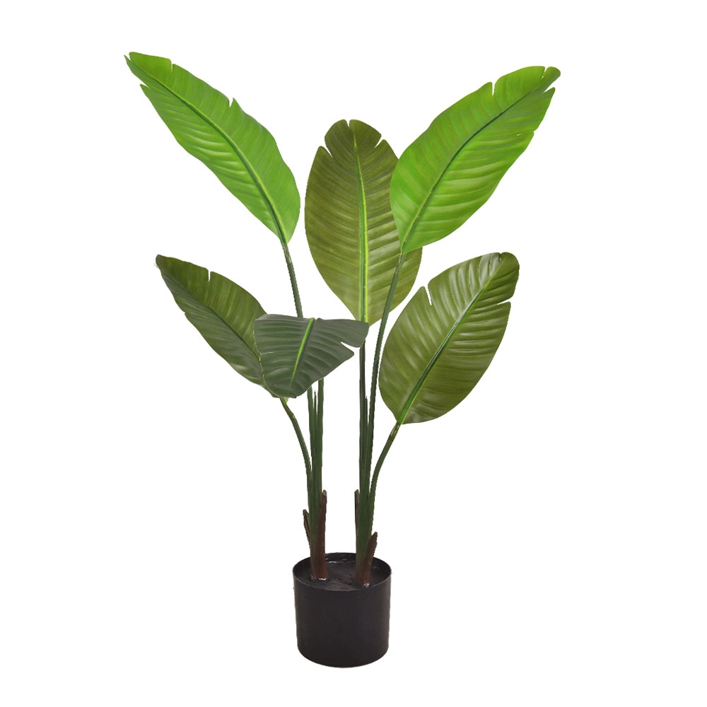 TRAVELLERS PALM ARTIFICIAL TREE IN POT 90cm PE GREEN