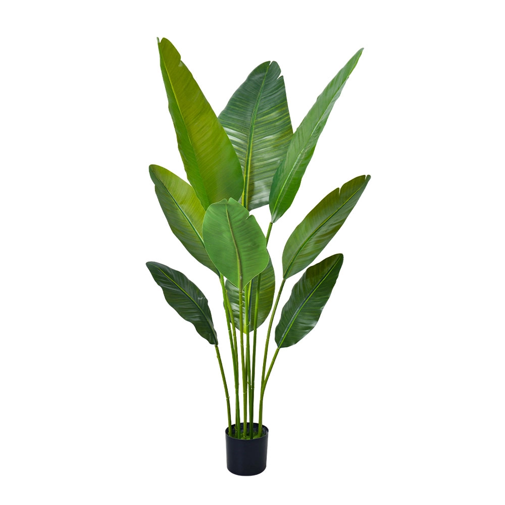 TRAVELLERS PALM ARTIFICIAL TREE IN POT 120cm PE GREEN