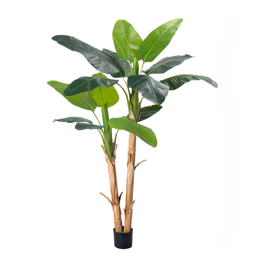 Artificial banana tree in pot 190cm PE green