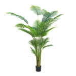 Artificial areca palm tree in pot 220cm PE green