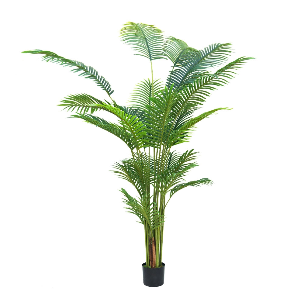 Artificial areca palm tree in pot 220cm PE green