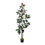 MAGNOLIA ΔΕΝΤΡΟ ΤΕΧΝΗΤΟ ΣΕ ΓΛΑΣΤΡΑ 180cm PE ΠΡΑΣΙΝΟ