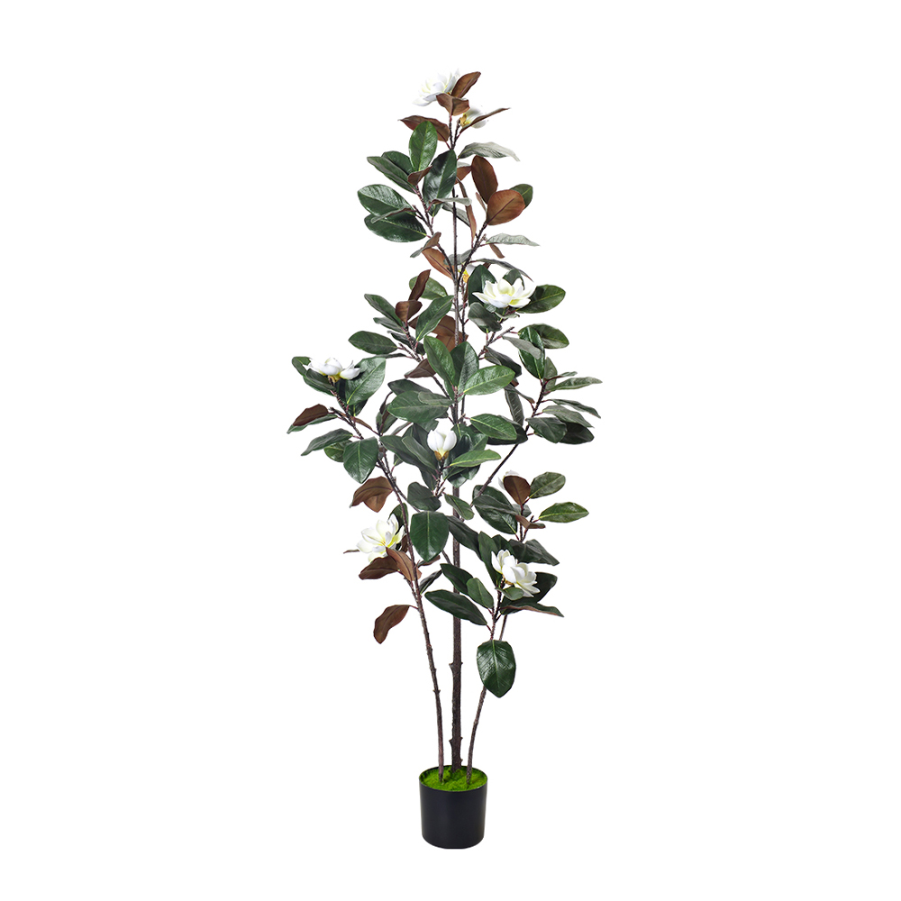 MAGNOLIA ΔΕΝΤΡΟ ΤΕΧΝΗΤΟ ΣΕ ΓΛΑΣΤΡΑ 210cm PE ΠΡΑΣΙΝΟ