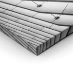 Πίνακας σε Καμβά BLACK AND WHITE ARCHITECTURAL BEAMS