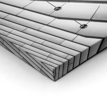 Πίνακας σε Καμβά BLACK AND WHITE ARCHITECTURAL BEAMS - Πολεις και Αρχιτεκτονικη Sticky 1