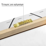 Πίνακας σε Καμβά BLACK AND WHITE ARCHITECTURAL BUILDING CORNER