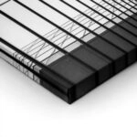 Πίνακας σε Καμβά BLACK AND WHITE ARCHITECTURAL BUILDING MIRROR
