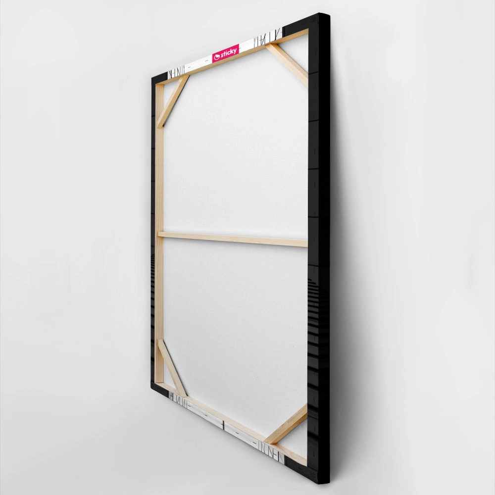Πίνακας σε Καμβά BLACK AND WHITE ARCHITECTURAL BUILDING MIRROR