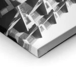 Πίνακας σε Καμβά BLACK AND WHITE ARCHITECTURAL CACTUS TOWER