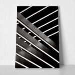 Πίνακας σε Καμβά BLACK AND WHITE ARCHITECTURAL CEILING LIGHTS