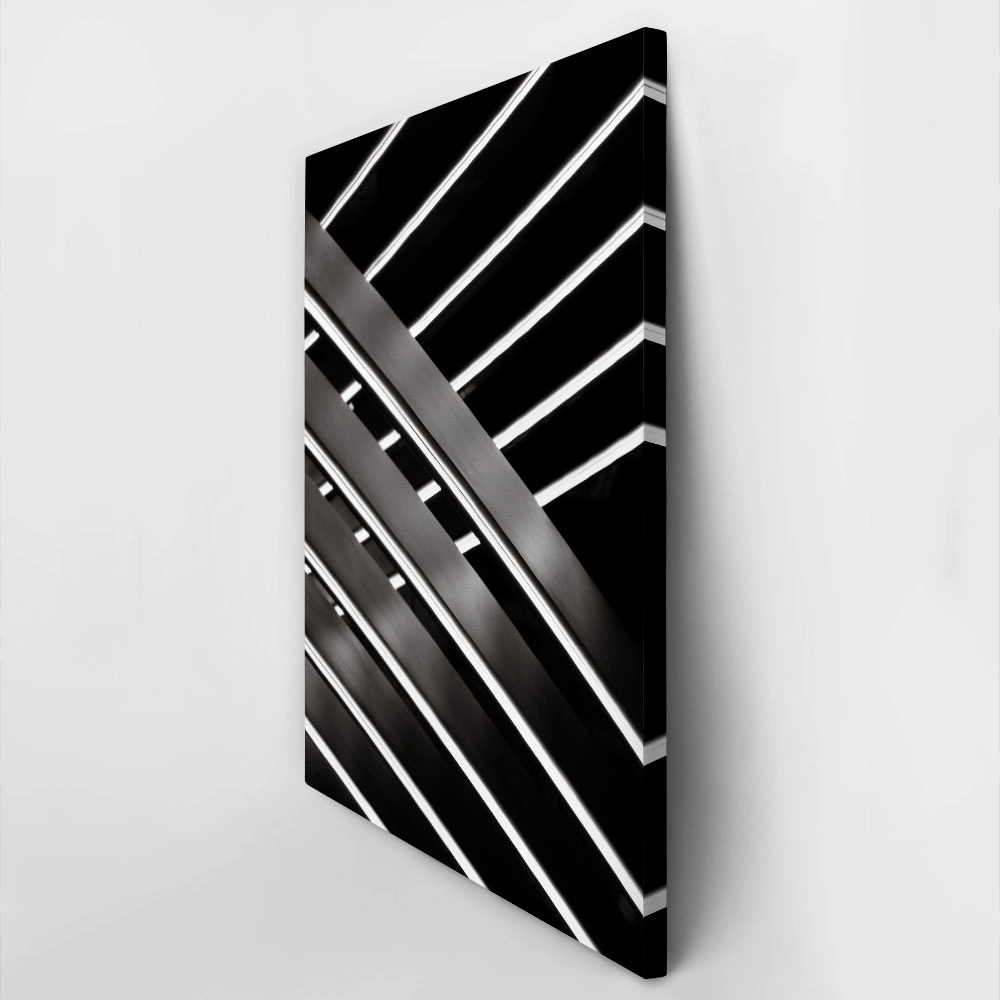 Πίνακας σε Καμβά BLACK AND WHITE ARCHITECTURAL CEILING LIGHTS