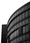 Πίνακας σε Καμβά BLACK AND WHITE ARCHITECTURAL CIRCULAR BUILDING