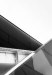 Πίνακας σε Καμβά BLACK AND WHITE ARCHITECTURAL COMPLEX GEOMETRIC SHAPES