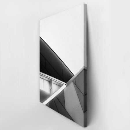 Πίνακας σε Καμβά BLACK AND WHITE ARCHITECTURAL COMPLEX GEOMETRIC SHAPES - Πολεις και Αρχιτεκτονικη Sticky 2