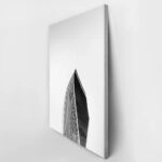 Πίνακας σε Καμβά BLACK AND WHITE ARCHITECTURAL CONCAVE TOWER
