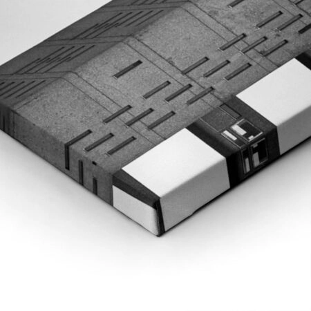 Πίνακας σε Καμβά BLACK AND WHITE ARCHITECTURAL CONCRETE AUDIO TOWER - Πολεις και Αρχιτεκτονικη Sticky 1