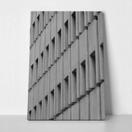 Πίνακας σε Καμβά BLACK AND WHITE ARCHITECTURAL CONCRETE PANELS - Πολεις και Αρχιτεκτονικη