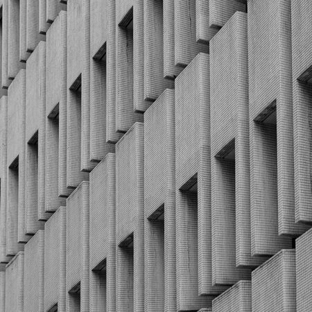 Πίνακας σε Καμβά BLACK AND WHITE ARCHITECTURAL CONCRETE PANELS - Πολεις και Αρχιτεκτονικη Sticky 5
