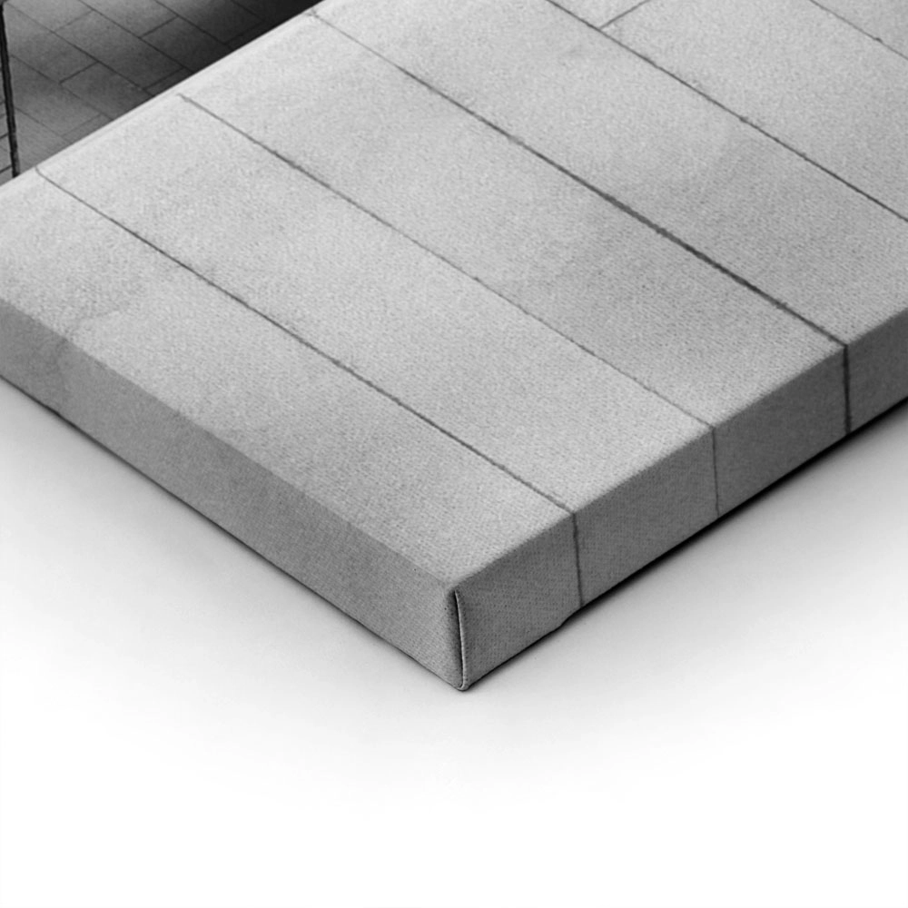 Πίνακας σε Καμβά BLACK AND WHITE ARCHITECTURAL CONCRETE STAIRCASE 2