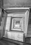 Πίνακας σε Καμβά BLACK AND WHITE ARCHITECTURAL CONCRETE STAIRCASE 3