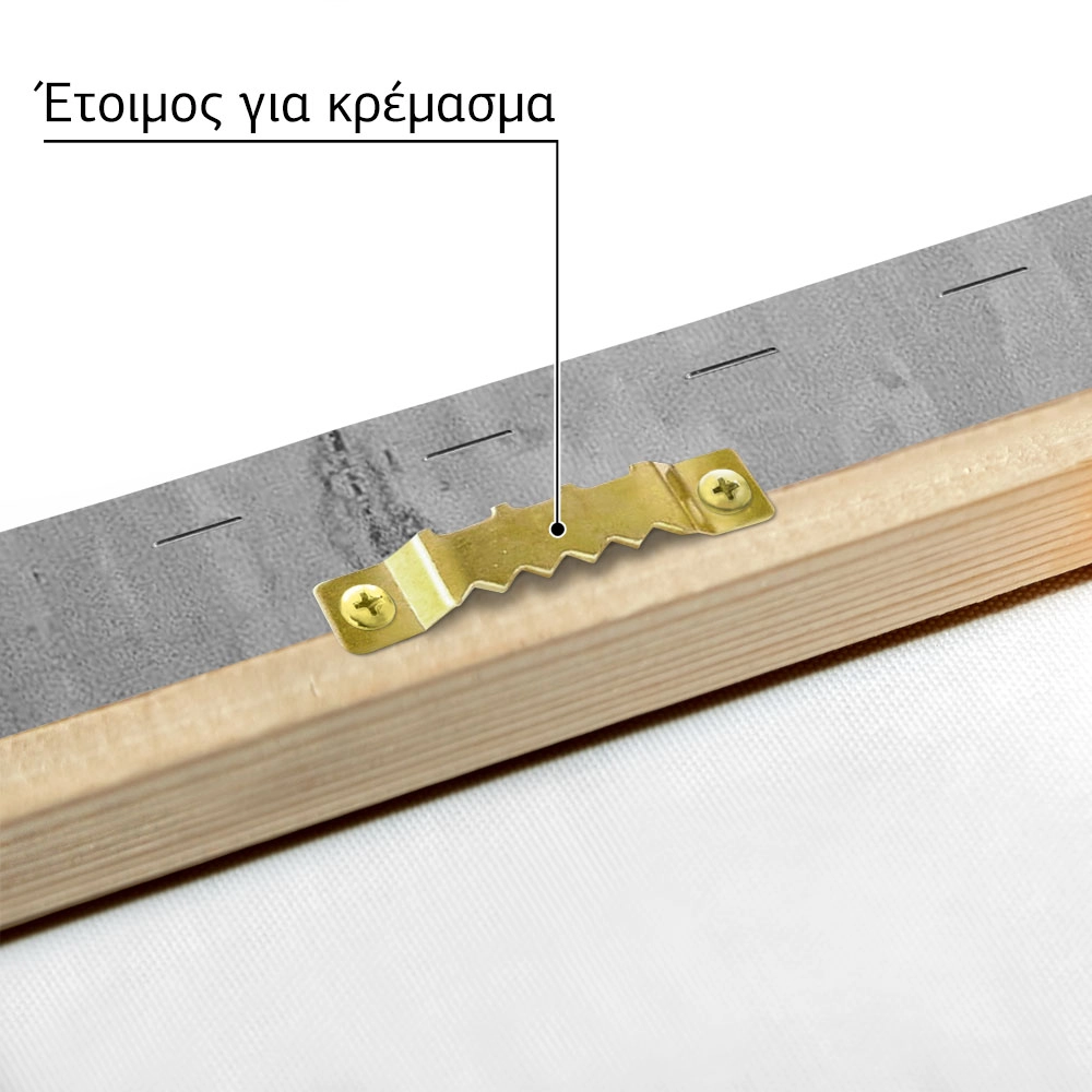 Πίνακας σε Καμβά BLACK AND WHITE ARCHITECTURAL CONCRETE STAIRCASE 3