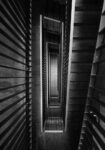 Πίνακας σε Καμβά BLACK AND WHITE ARCHITECTURAL CONCRETE STAIRCASE 4