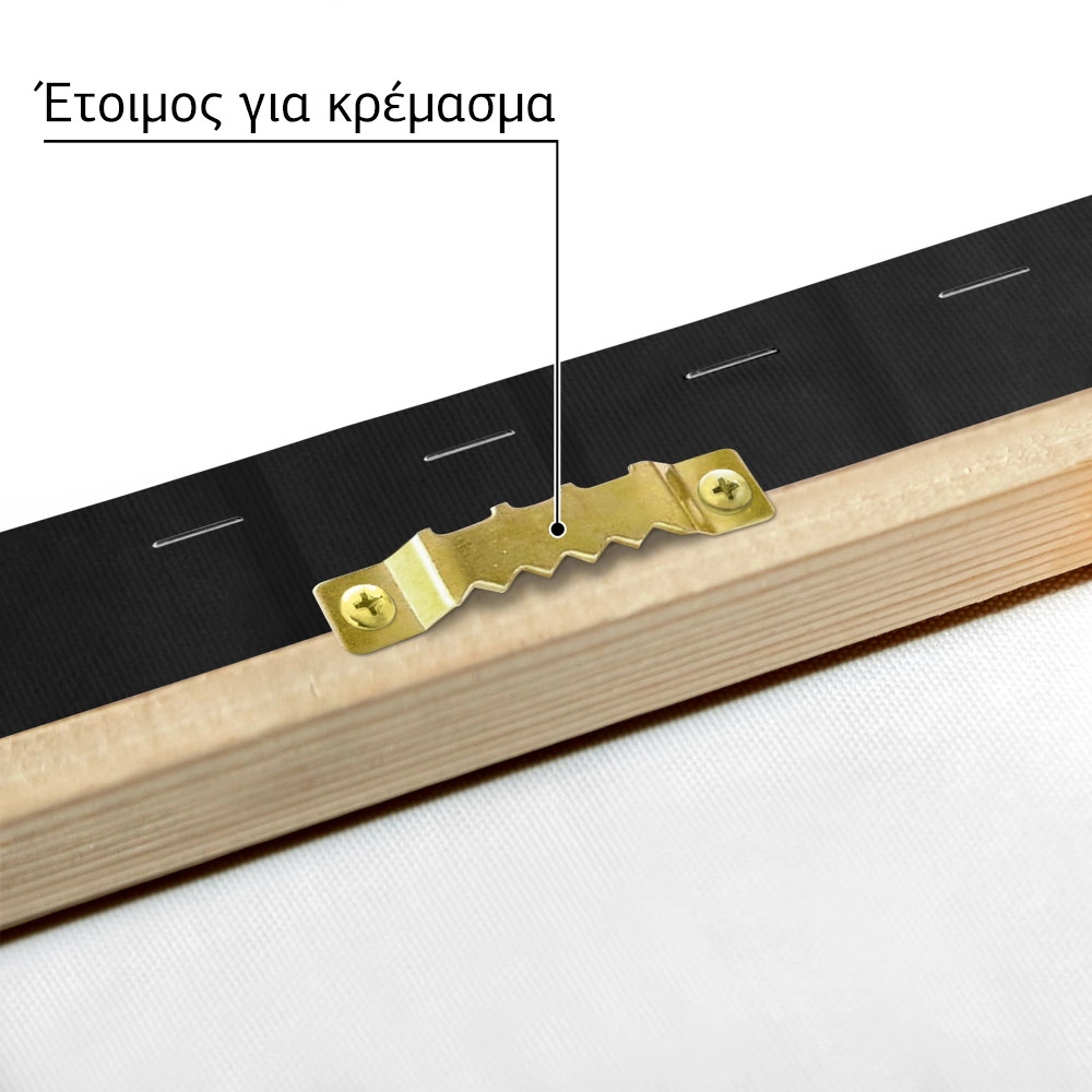 Πίνακας σε Καμβά BLACK AND WHITE ARCHITECTURAL CONCRETE STAIRCASE 4