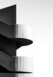 Πίνακας σε Καμβά BLACK AND WHITE ARCHITECTURAL CONCRETE STAIRCASE