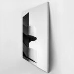 Πίνακας σε Καμβά BLACK AND WHITE ARCHITECTURAL CONCRETE STAIRCASE