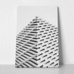 Πίνακας σε Καμβά BLACK AND WHITE ARCHITECTURAL CONCRETE VEIL