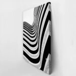 Πίνακας σε Καμβά BLACK AND WHITE ARCHITECTURAL CURVED BALCONIES 2