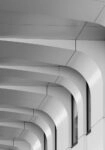 Πίνακας σε Καμβά BLACK AND WHITE ARCHITECTURAL CURVED CEILING ELEMENTS