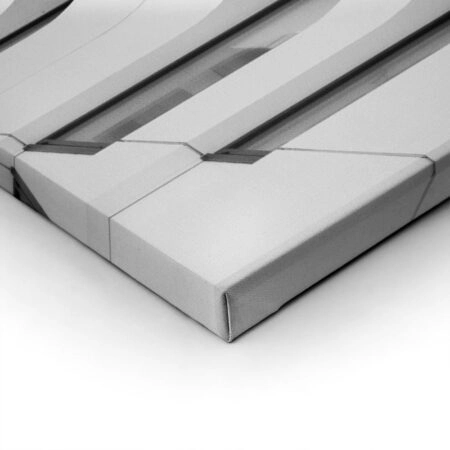 Πίνακας σε Καμβά BLACK AND WHITE ARCHITECTURAL CURVED CEILING ELEMENTS - Πολεις και Αρχιτεκτονικη Sticky 1