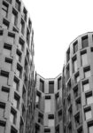 Πίνακας σε Καμβά BLACK AND WHITE ARCHITECTURAL CURVED FACADE