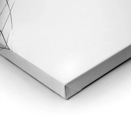 Πίνακας σε Καμβά BLACK AND WHITE ARCHITECTURAL CURVED GLASS BUILDING - Πολεις και Αρχιτεκτονικη Sticky 1
