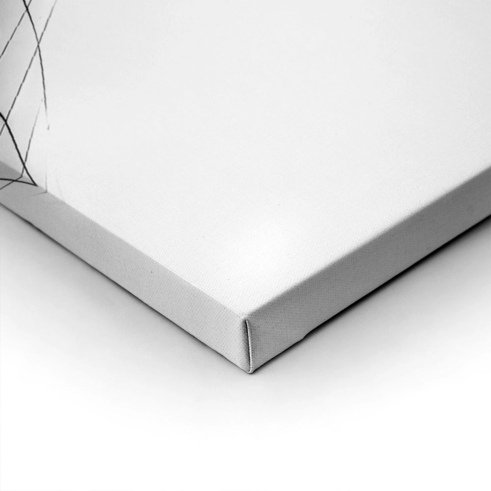 Πίνακας σε Καμβά BLACK AND WHITE ARCHITECTURAL CURVED GLASS BUILDING