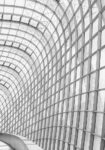 Πίνακας σε Καμβά BLACK AND WHITE ARCHITECTURAL CURVED GLASS ROOF