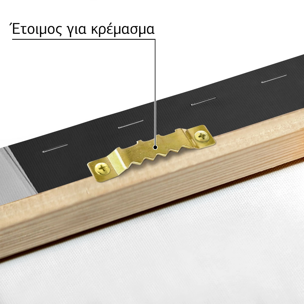 Πίνακας σε Καμβά BLACK AND WHITE ARCHITECTURAL CURVED STRUCTURAL ELEMENTS