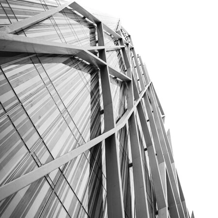 Πίνακας σε Καμβά BLACK AND WHITE ARCHITECTURAL DIAGONAL FRAMEWORK - Πολεις και Αρχιτεκτονικη Sticky 5