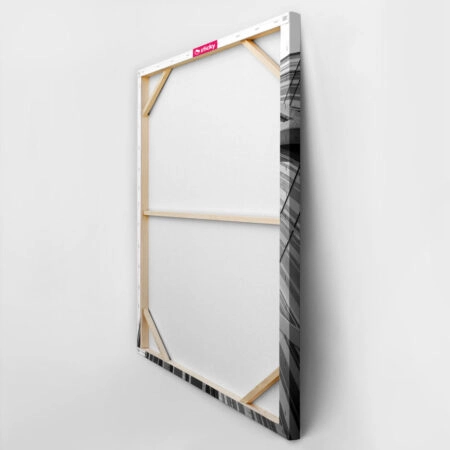Πίνακας σε Καμβά BLACK AND WHITE ARCHITECTURAL DIAGONAL FRAMEWORK - Πολεις και Αρχιτεκτονικη Sticky 3