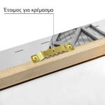 Πίνακας σε Καμβά BLACK AND WHITE ARCHITECTURAL DIAGONAL GRID FACADE