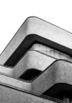 Πίνακας σε Καμβά BLACK AND WHITE ARCHITECTURAL FLOWING LINES