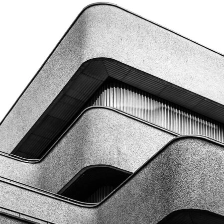 Πίνακας σε Καμβά BLACK AND WHITE ARCHITECTURAL FLOWING LINES - Πολεις και Αρχιτεκτονικη Sticky 5