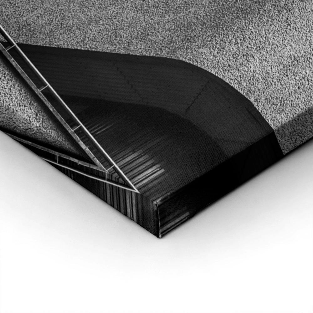 Πίνακας σε Καμβά BLACK AND WHITE ARCHITECTURAL FLOWING LINES