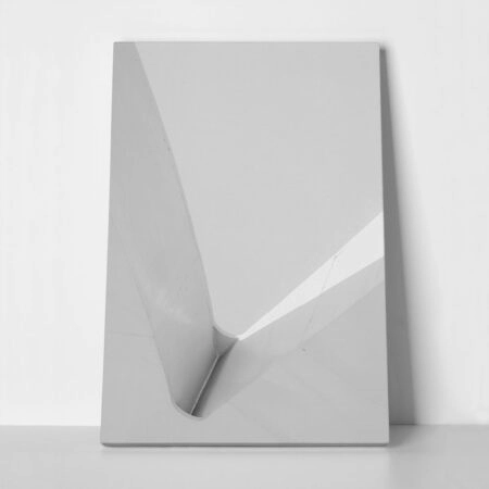 Πίνακας σε Καμβά BLACK AND WHITE ARCHITECTURAL FLUID FORM - Πολεις και Αρχιτεκτονικη
