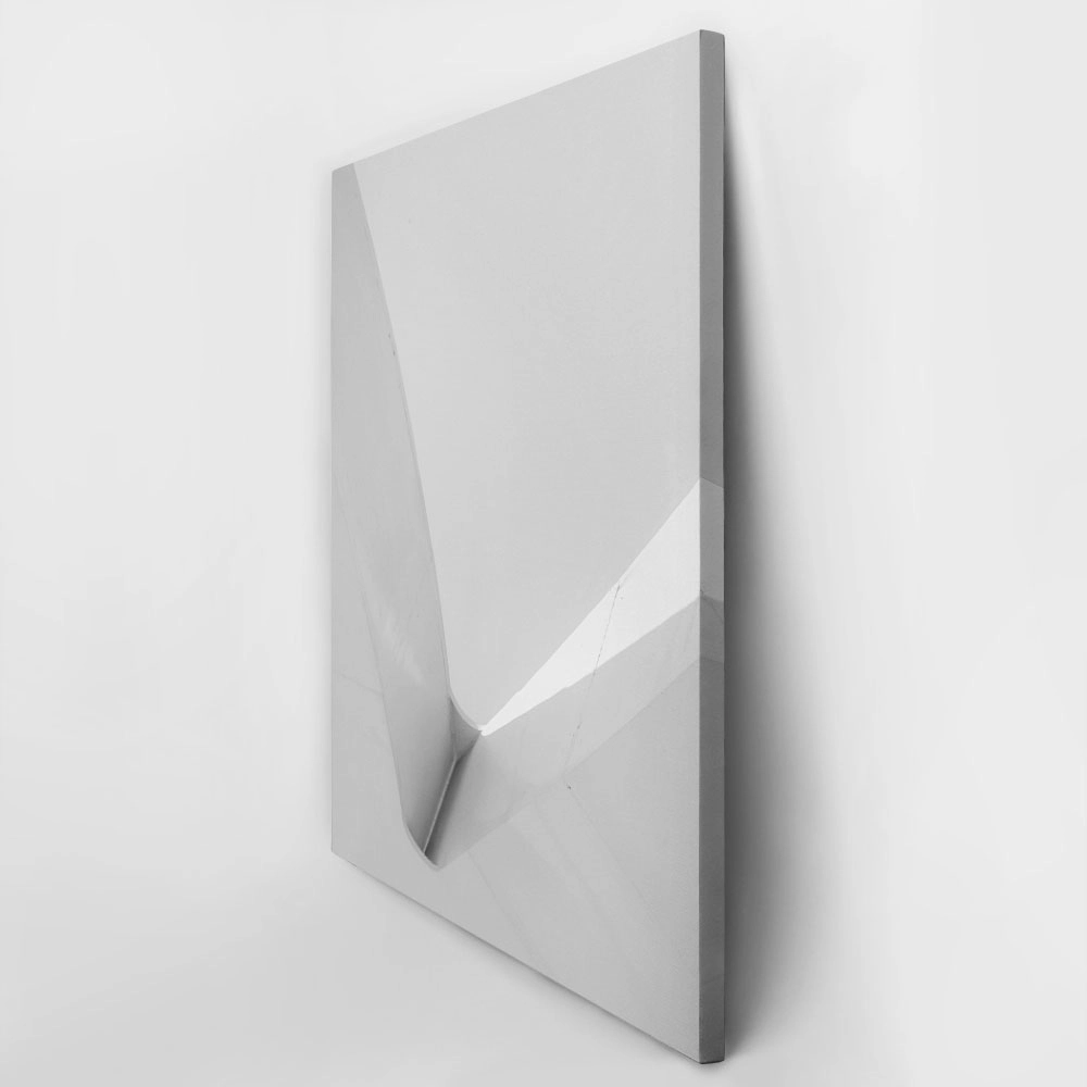 Πίνακας σε Καμβά BLACK AND WHITE ARCHITECTURAL FLUID FORM