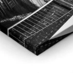 Πίνακας σε Καμβά BLACK AND WHITE ARCHITECTURAL FUTURISTIC SKYSCRAPER
