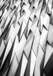 Πίνακας σε Καμβά BLACK AND WHITE ARCHITECTURAL GEOMETRIC ANGULAR PATTERN