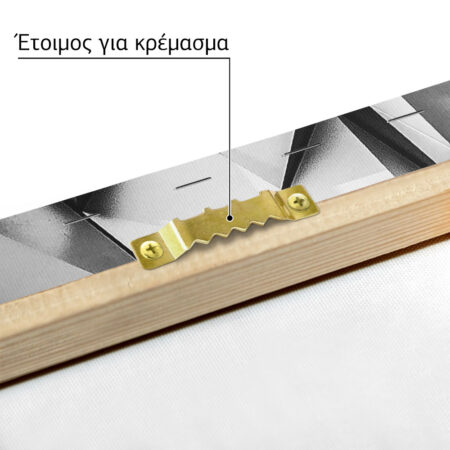 Πίνακας σε Καμβά BLACK AND WHITE ARCHITECTURAL GEOMETRIC ANGULAR PATTERN - Πολεις και Αρχιτεκτονικη Sticky 4